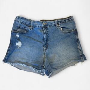 Levis high waisted heritage denim shorts